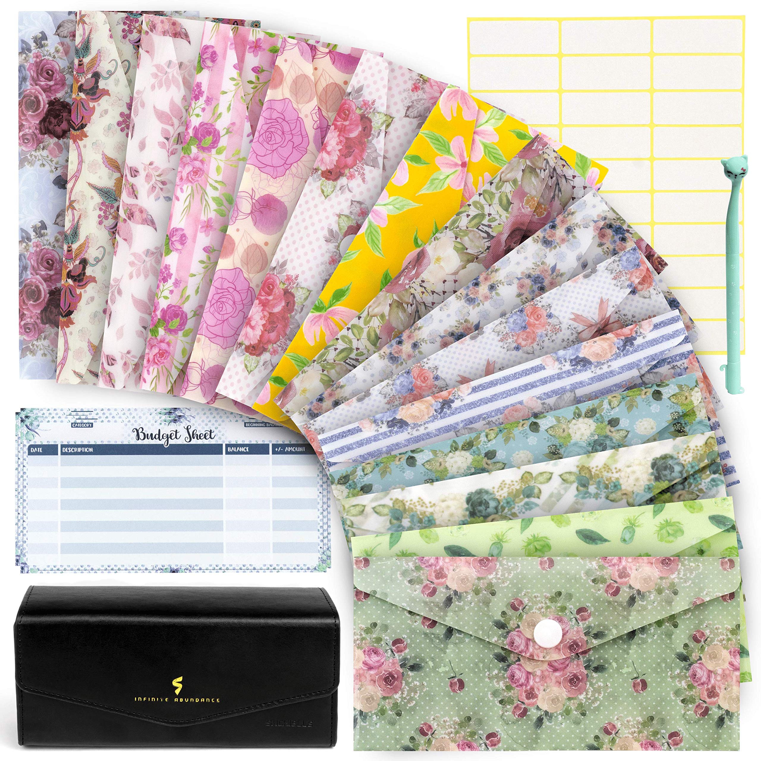 Buy Cash Envelope System Wallet Saving Money Organizer 15 Floral