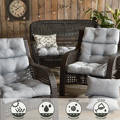 Miniatura 6 de Greendale Home Fashions - Cojín para asiento y respaldo de silla de exterior