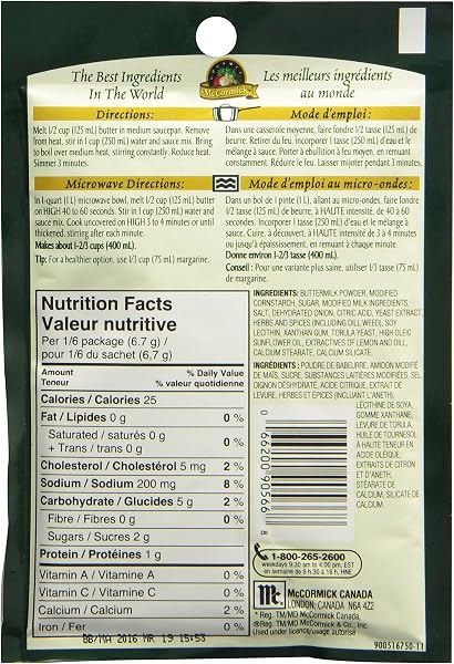 McCormick Gourmet Lemon Dill Mix offers a convenient way to add fresh flavour to your favourite dishes.