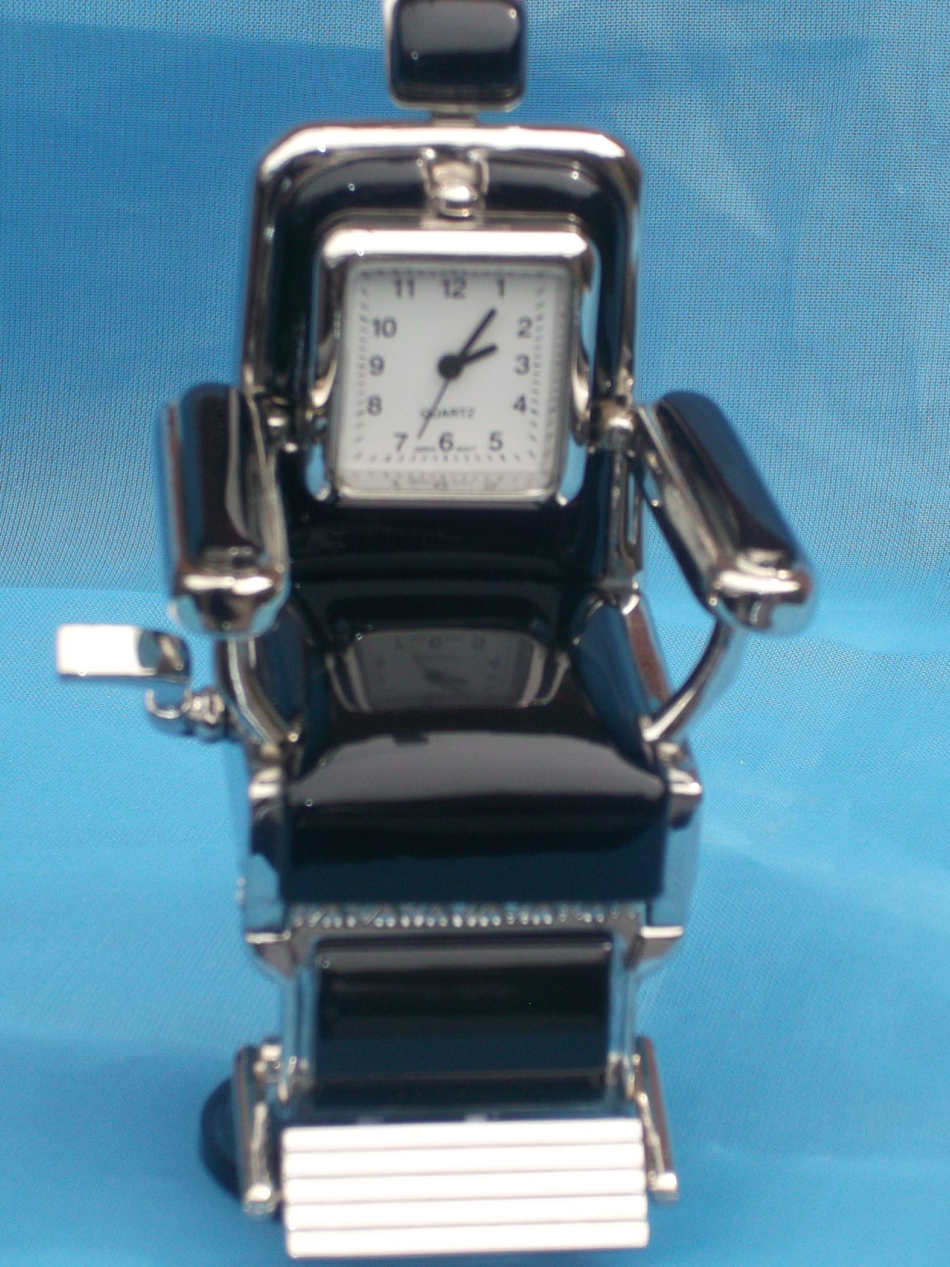 Miniature Hair Dresser Chair - Highly Polished Metal - BNIB- Retired Rare