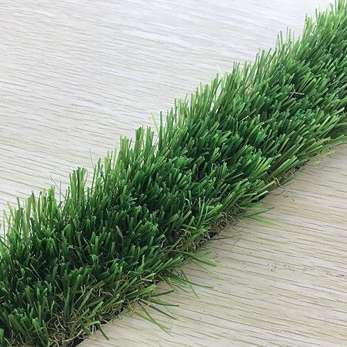 Miniatura 7 de KUGUO Tira de decoración de césped artificial para interiores y exteriores, césped falso (1.6in de ancho x 96.5in, hierba de aguja de pino)