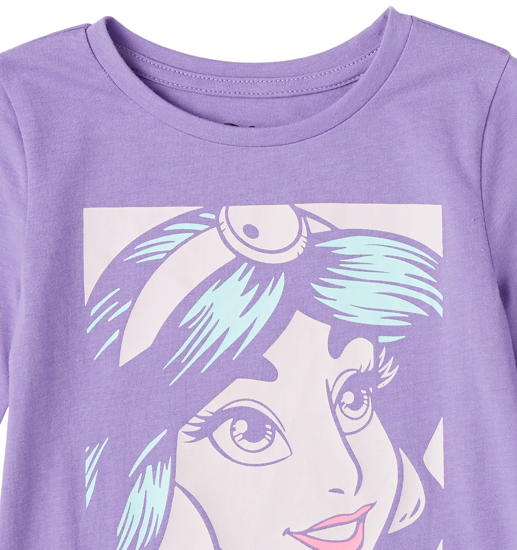 Amazon Essentials Disney | Marvel | Star Wars Maglie a Maniche Lunghe (precedentemente Spotted Zebra) Bambine e Ragazze, Pacco da 4