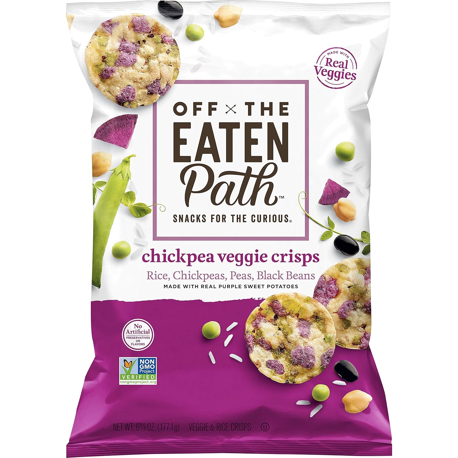 Off the Eaten Path Chickpea Veggie Crisps, 6.25 Oz