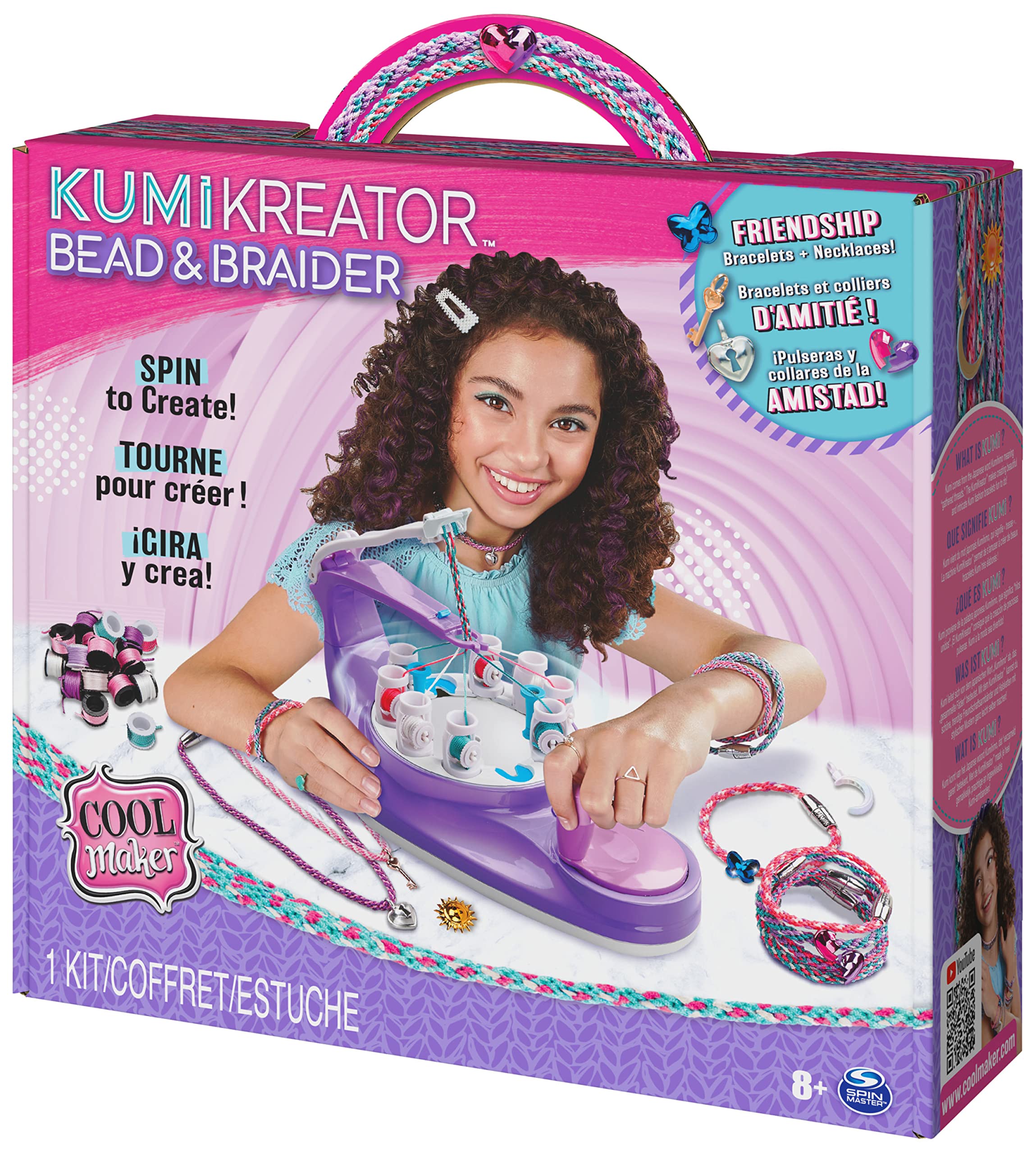 Cool Maker, KumiKreator con Perline e Charms | Macchina per Creare collane e Braccialetti dell'amicizia | Giochi creativi per Bambini e Bambine dagli 8 Anni