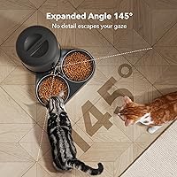 Vista 3 de PETLIBRO Comedero automático para gatos con cámara para dos gatos, video HD 1080P con visión nocturna, alimentador WiFi 5G para mascotas con audio