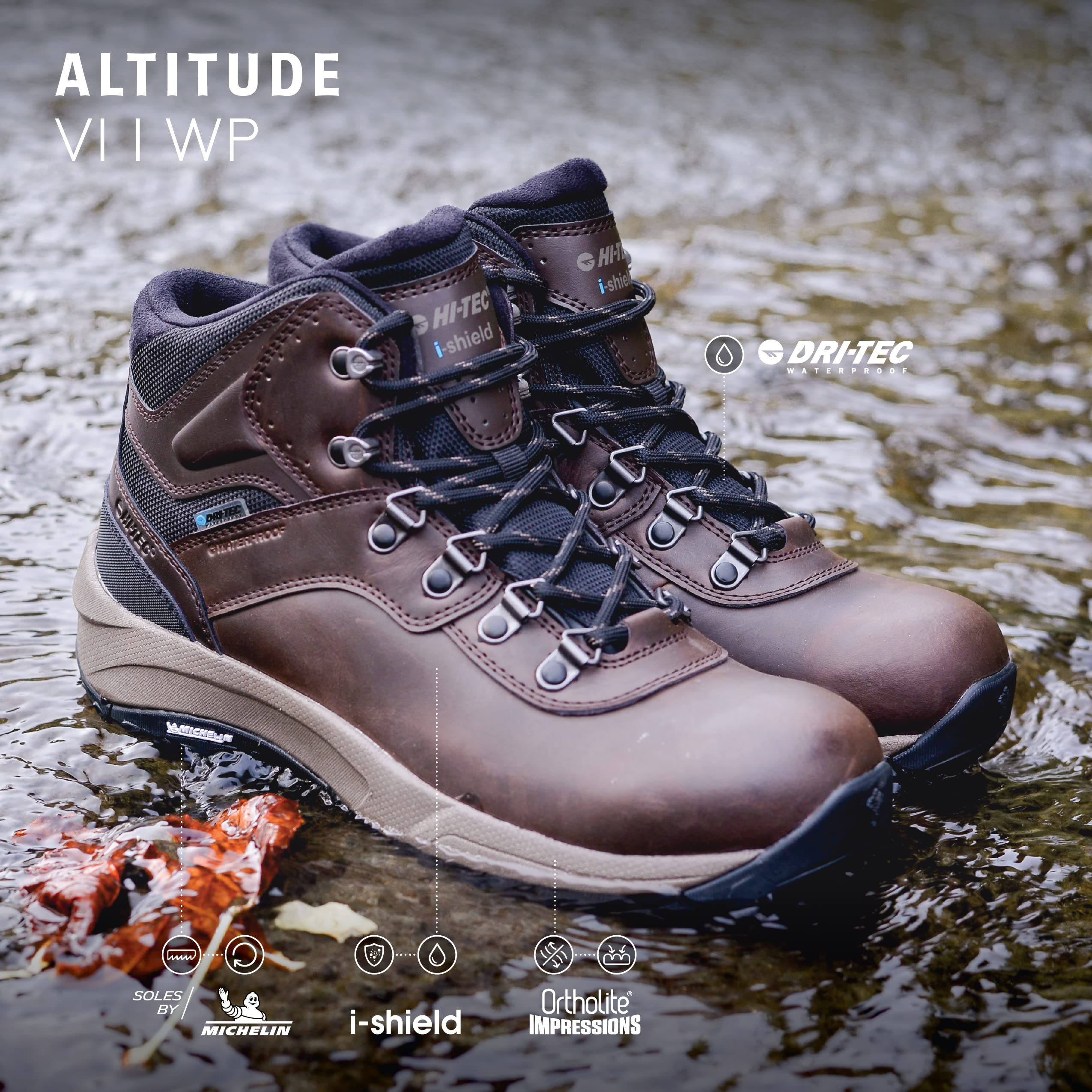 Buy HITEC Altitude VI I WP Leather Waterproof Men's Hiking Boots