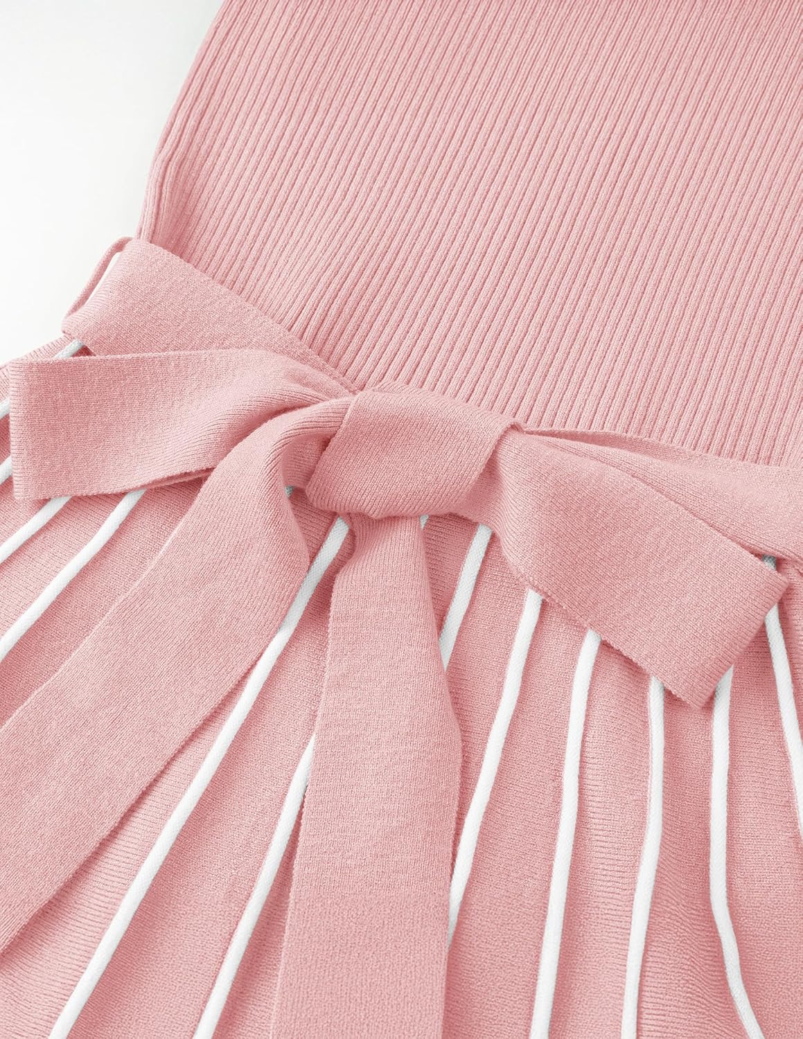 ZESICA Women's Summer Sleeveless Maxi Dress 2026 Crewneck Ribbed Knit Tie Waist Casual A Line Sweater Dresses - Image 7