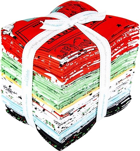 Riley-Blake diseña todo sobre paquetes de Navidad Fat Quarter, 30 unidades (FQ-10790-30)