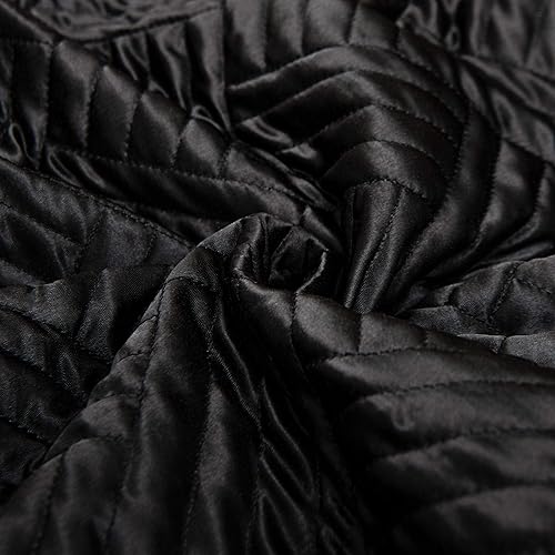 Vista 2 de NTBAY - Juego de cama de satén con patrón geométrico