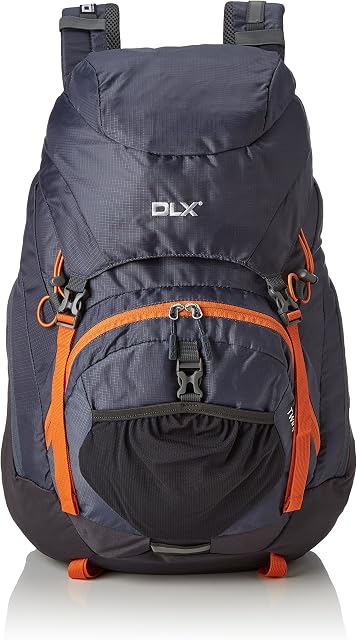 DLX Twinpeak, Flint, Backpack 45 Litres with Trekking Pole Loops, Hydration Compatible, Grey