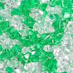 Piedra Para Interiores Precios 150 Piedras de Hielo trituradas Falsas, Piedras Preciosas de Cristal acrílico para Relleno de jarrones, decoración de la Mesa del hogar para Bodas, (Verde/Transparente)