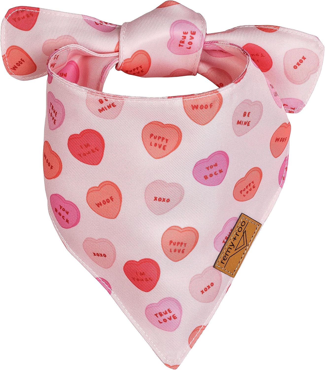 Remy+Roo Sweetheart Valentine's Day Dog Bandanas Small - 2 Pack image 3