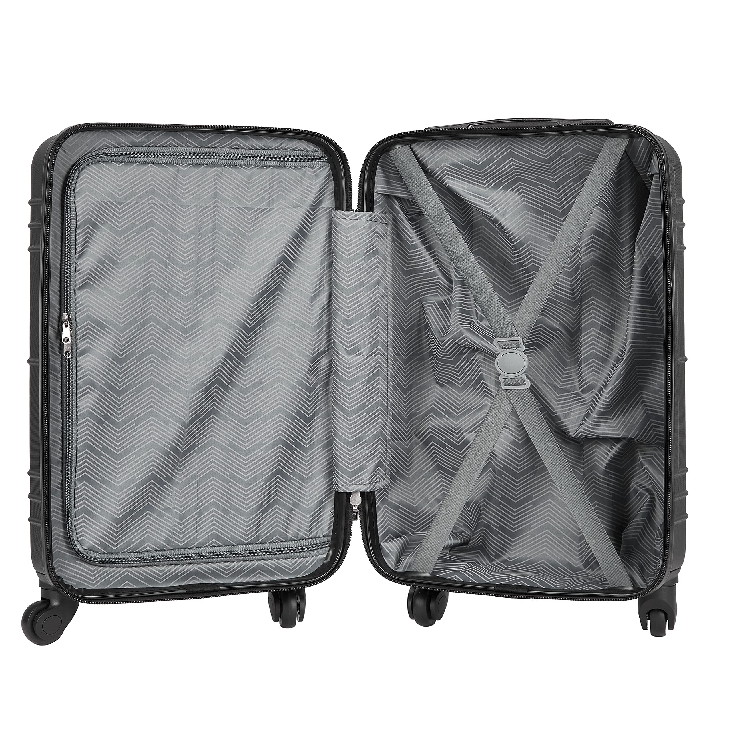 Travelers Club 20" Richmond Spinner Carry-On Luggage, Black, Inch