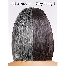 LUVME HAIR All-Day Comfort Wig 10 Inch Grey Salt & Pepper Silky Straight Bob Wig with Bangs Human Hair Glueless HD Lace Bob Wig with Mix Grey Color, Ready to Go Short Wigs For Women (Breathable Cap)