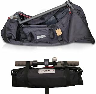Topactive Bolsa de Transporte para Patinete Eléctrico, Mochila para Patinete Xiaomi, Bolsa Resistente con Asas Protegidas,Fabricada en Nylon Resistente, Color Negro