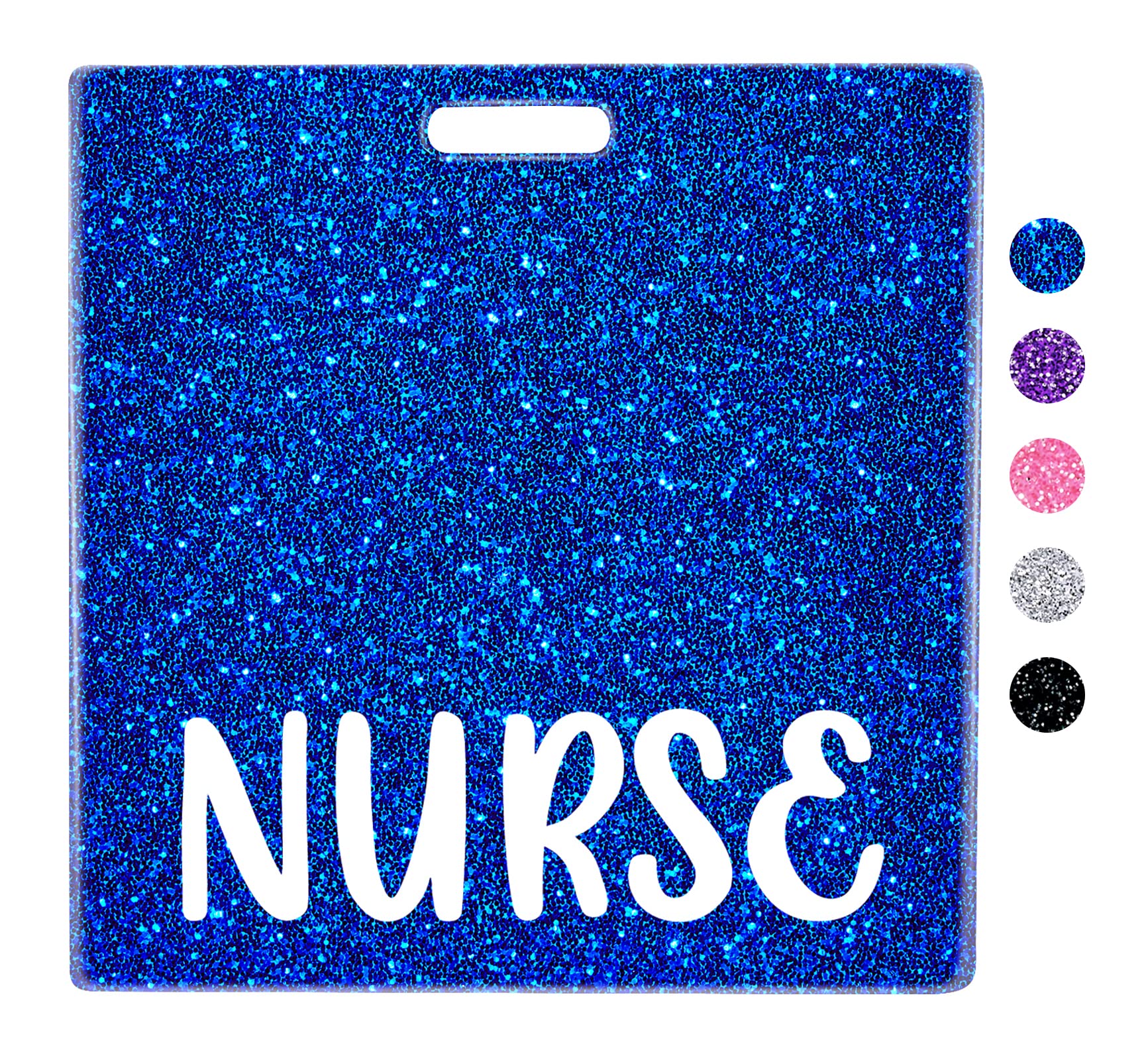 Plifal Nurse Horizontal Badge Buddy Card Nursing Accessories Glitter Blue ID Name Identification Tags Hospital Work Items