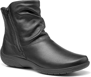 Whisper Women's Classic Mid-Cut Ankle Boot With Double Side Zips In Leather And Suede Standard D Fit