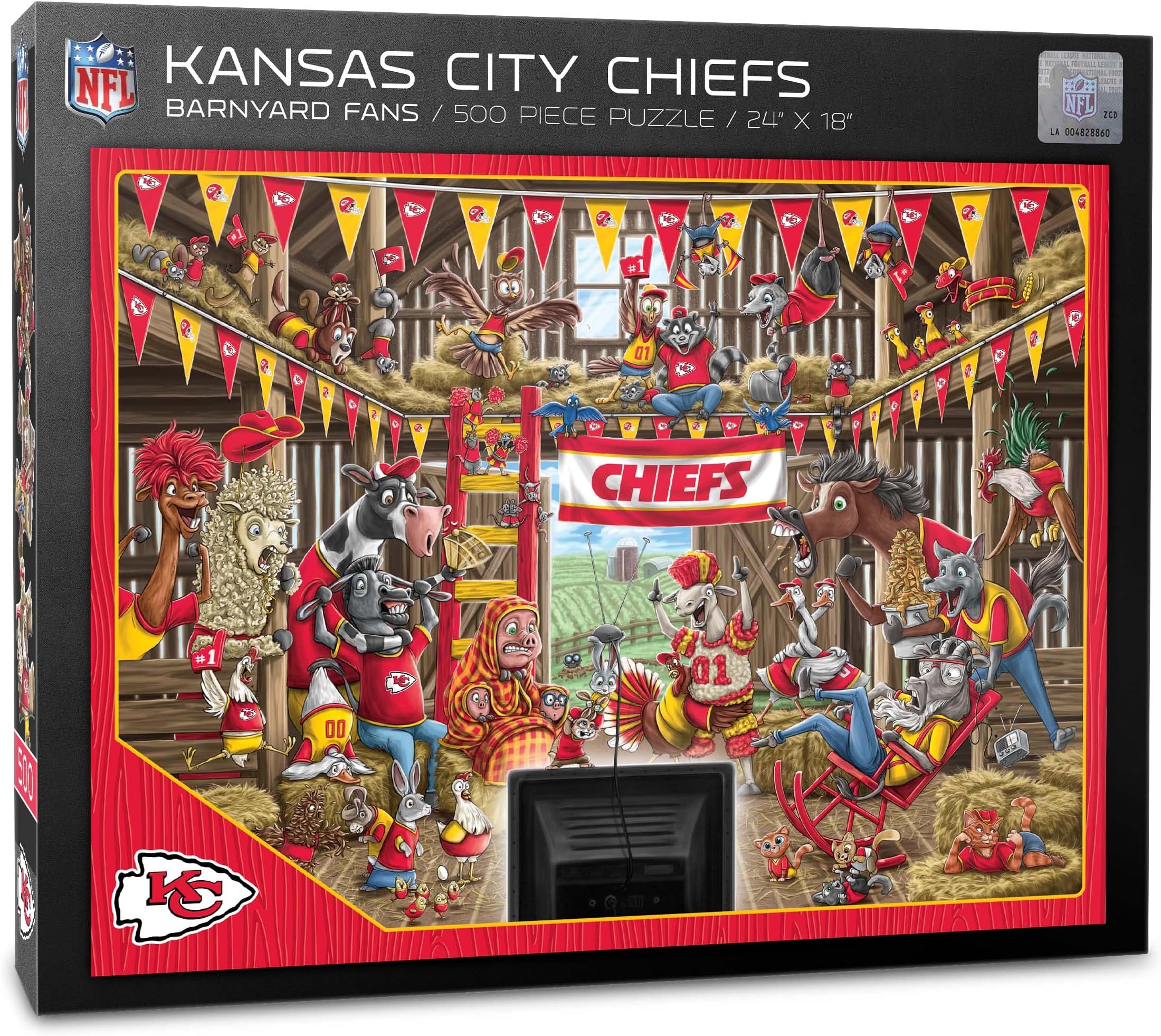 YouTheFan NFL Barnyard Fans 500pc Puzzle