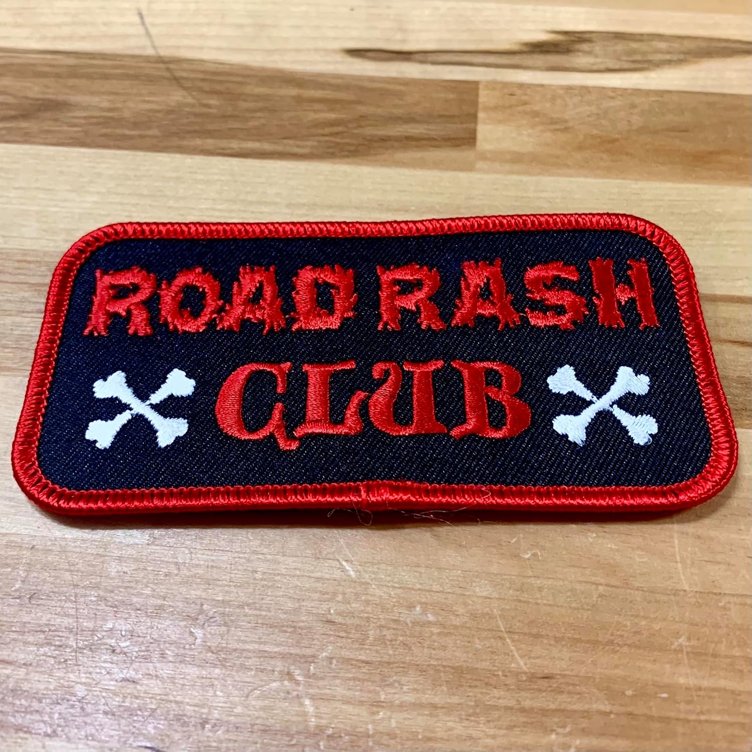 Road Rash Club Patch Embroidered Iron-On Motorcycle Biker Emblem image 2