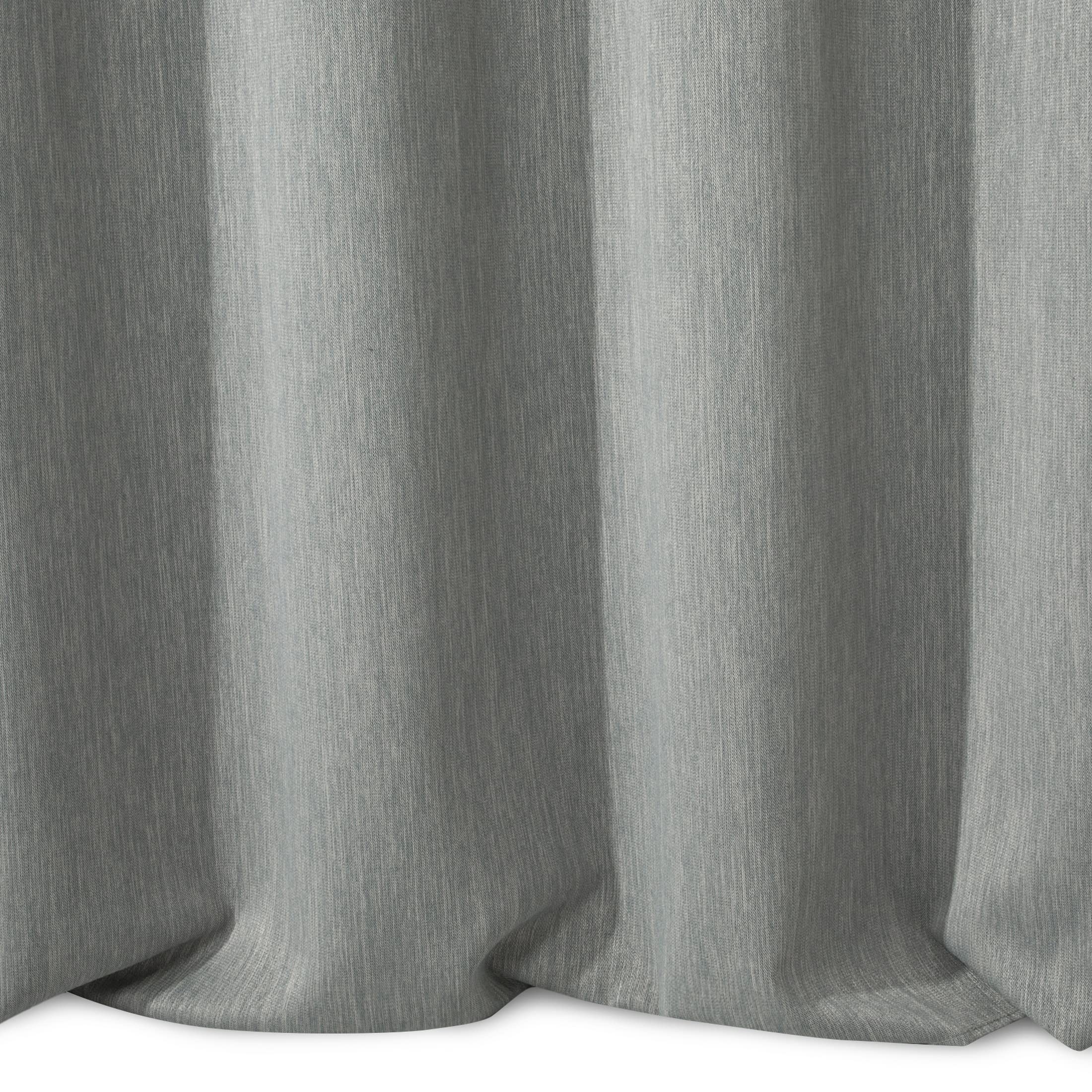 Eurofirany ROSSIE 250 g/m2 Blackout Thermal Curtain with Eyelets Opaque Modern Heat-Insulating Blackout Curtain for Teenagers' Room Living Room Bedroom 135 x 250 cm Steel - Image 3