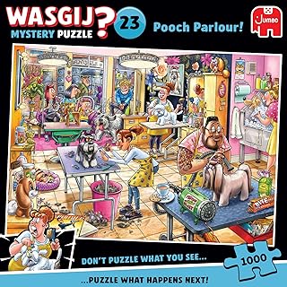 Comprar Wasgij Mystery 23 - Salón de Aseo - Pooch Parlour! - Puzzle para Adultos - Humorístico - Cartón 100% Reciclado - 1000 Piezas - Jumbo