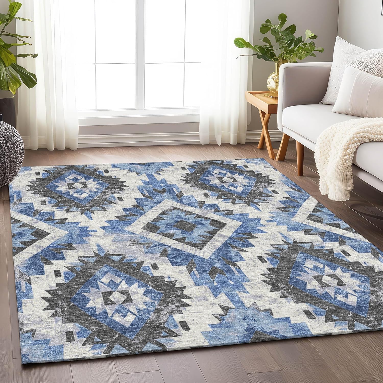 Addison Rugs Chantille ACN1878 Terracotta 1'8" x 2'6" Indoor/Outdoor, Machine Washable, Easy Clean, Non Shedding, Bedroom, Living Room, Dining Room, Kitchen, Patio Rug