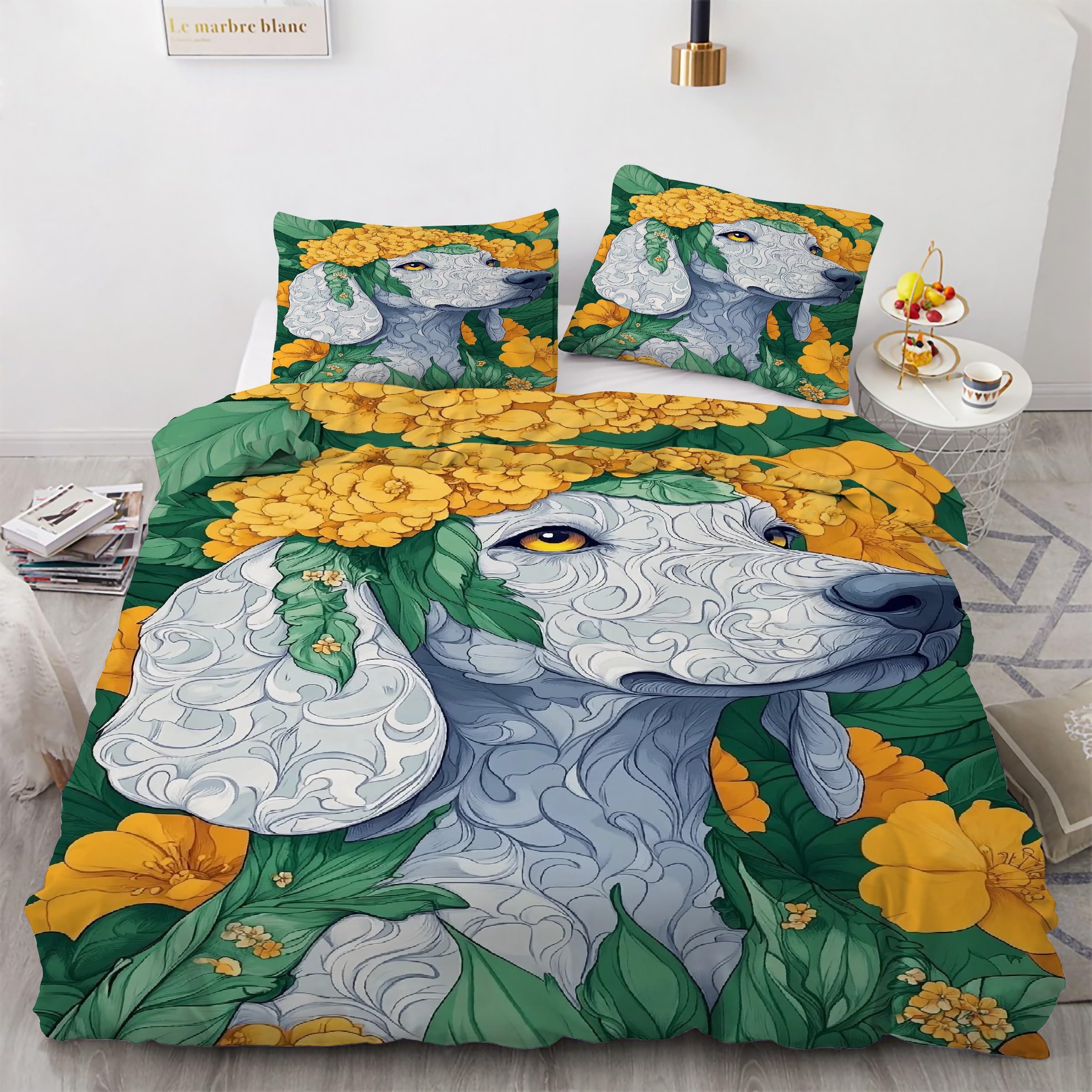 Housse Couette en Microfibre Douce avec Fermeture Éclair Pratique