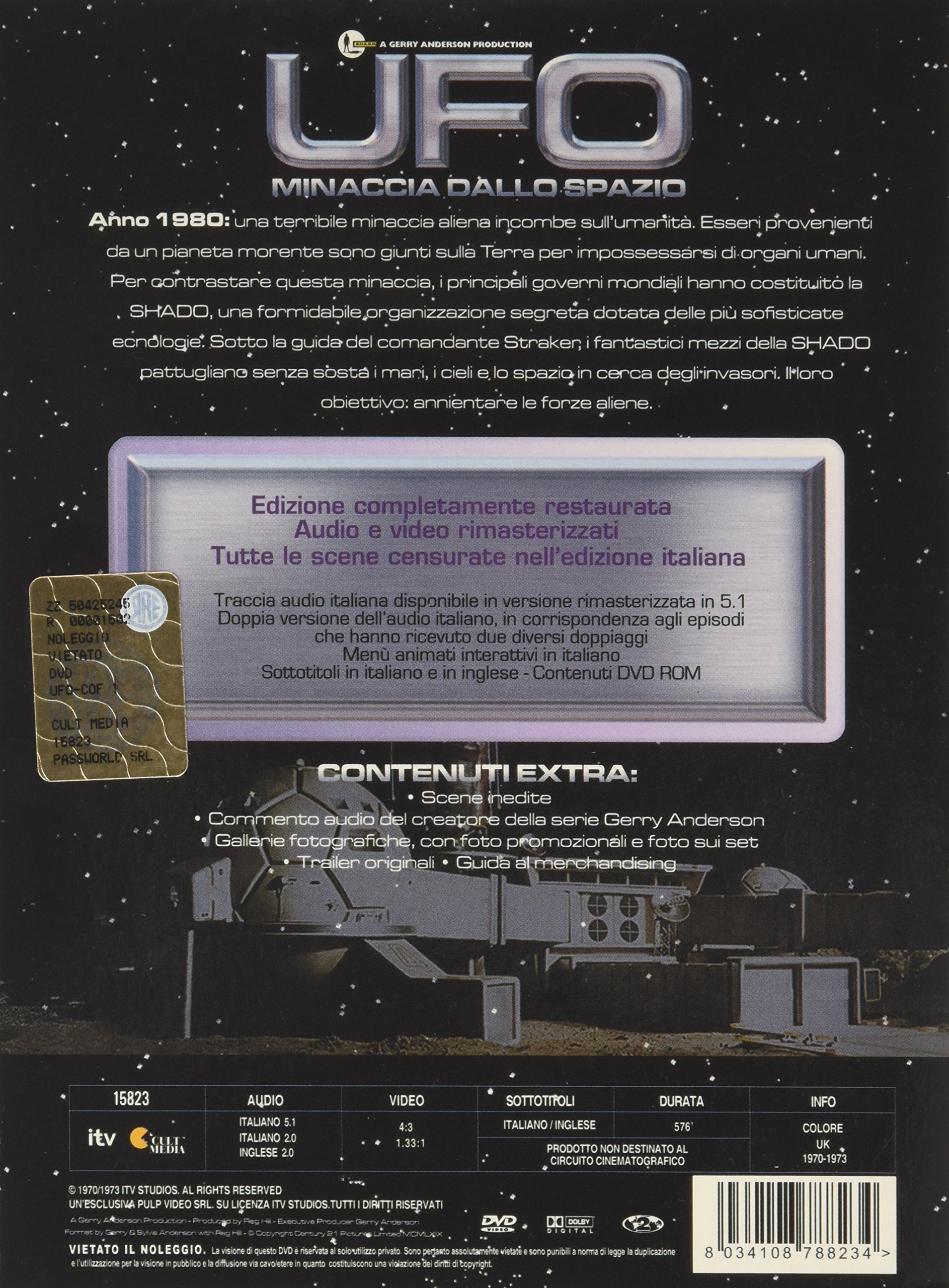 Ufo Vol.1 Minaccia Dallo Spazio (Box 4 Dvd)