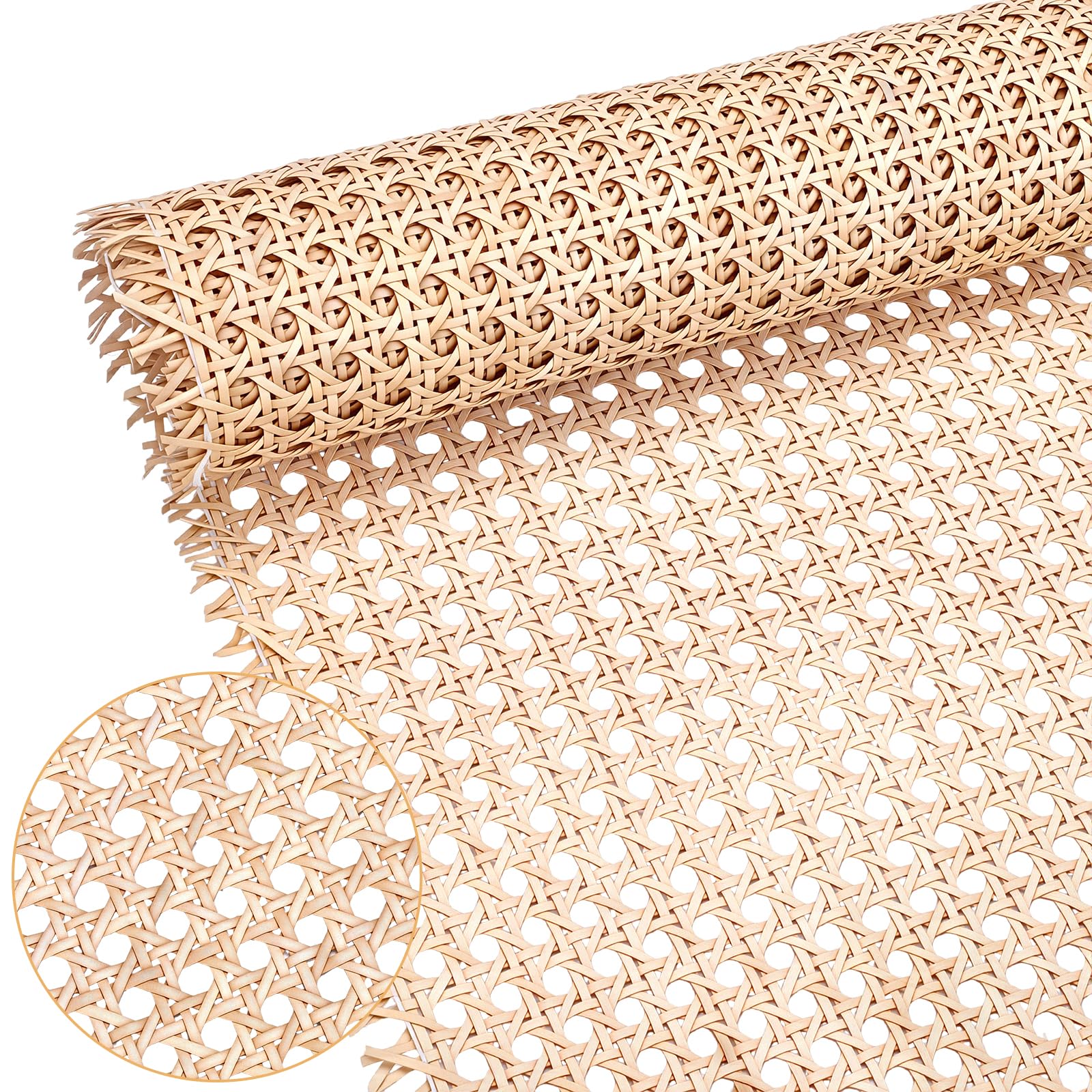 INTERWARM 1 Roll 52x100cm Natural Rattan Cane Webbing Roll