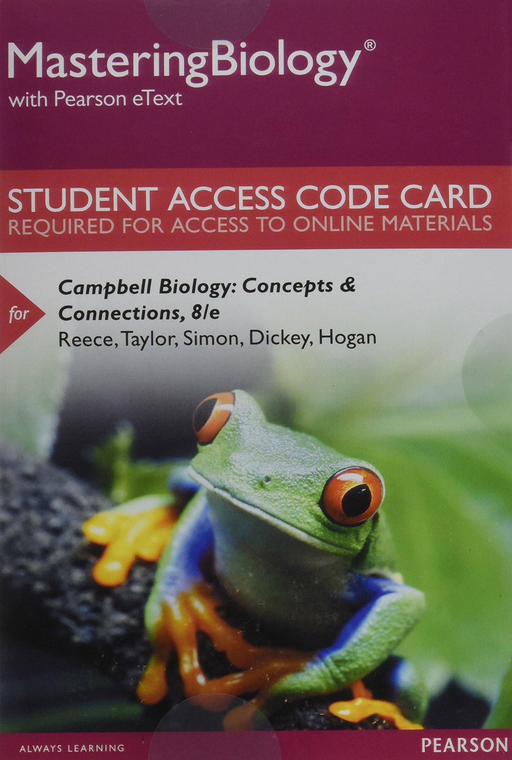 Campbell Biology MasteringBiology With Pearson Etext Standalone Access Code: Concepts & Connections