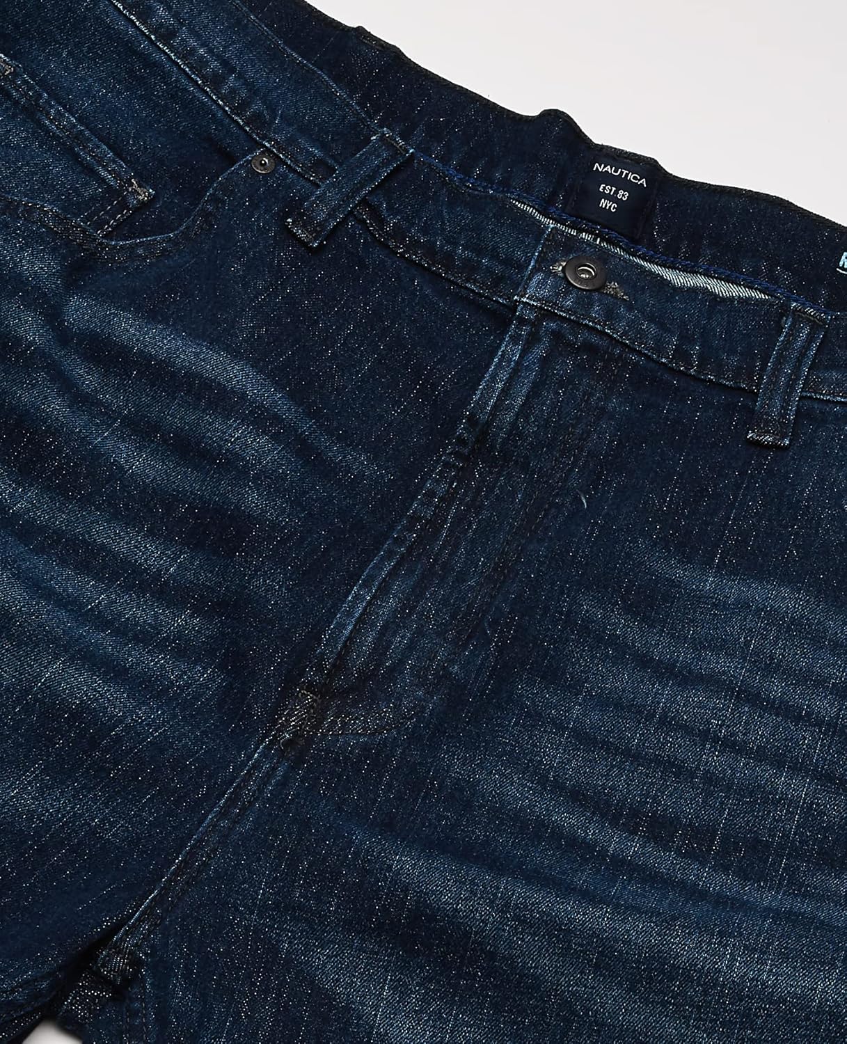 Nautica Men's Relaxed Fit Denim Jeans, Pure Deep Bay Wash, 36W 30L