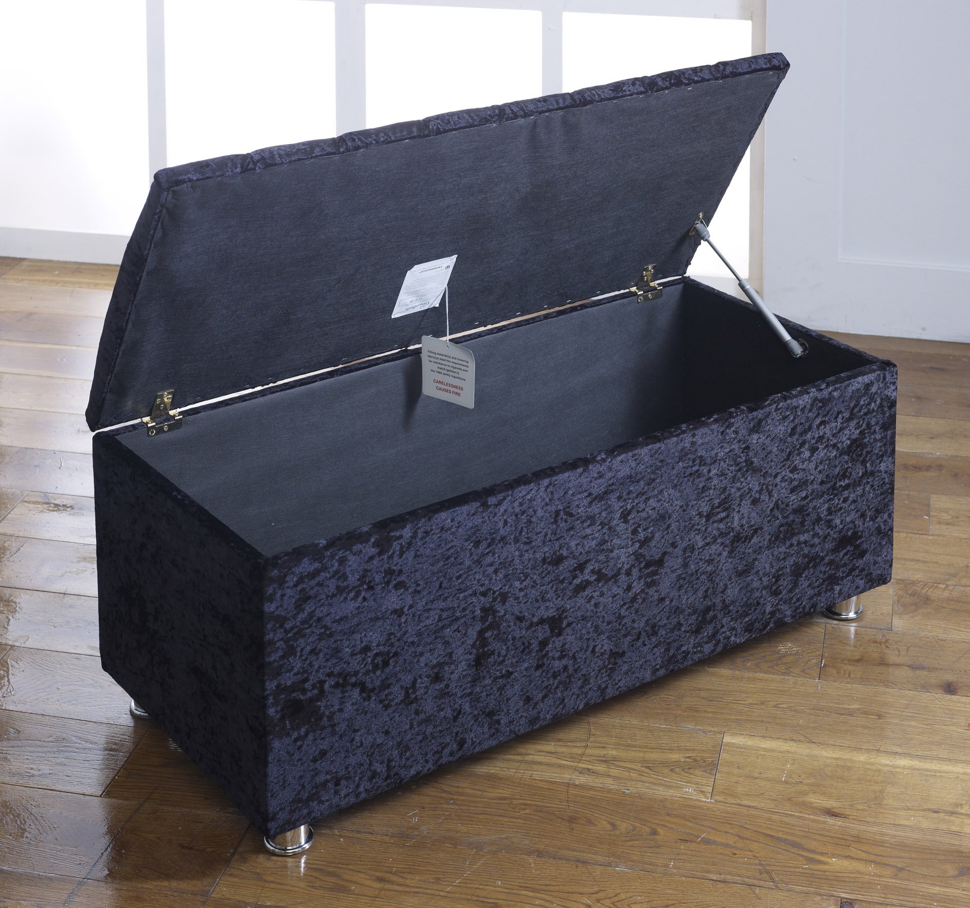 Wooden Toy Crushed Velvet Toy Box Chicago Crushed Velvet Diamante