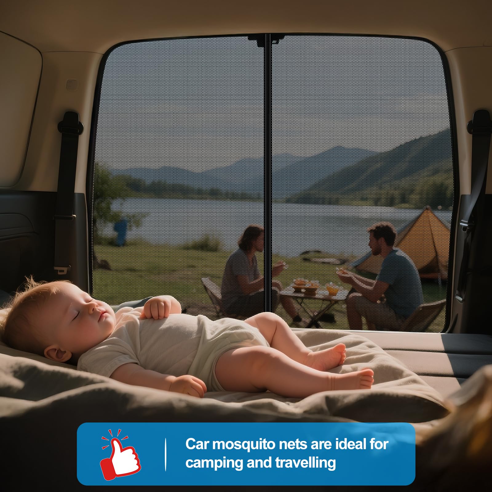 ZATOOTO Moskitiera do VW T5 T6 klapa tylna, moskitiera magnetyczna, ochrona przed komarami, zamek błyskawiczny do VW Bus Camping