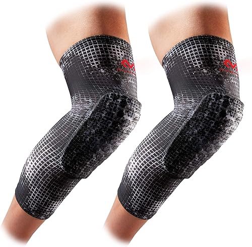 Miniatura 10 de Rodilleras de compresión: McDavid Hex Par de rodilleras de compresión hexagonales para baloncesto, voleibol, levantamiento de pesas y más