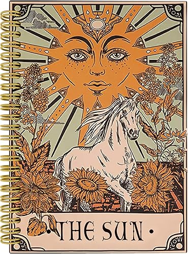 Miniatura 10 de Knibeo Cuaderno minimalista bohemio verde salvia geométrico con hojas botánicas forradas de tapa dura en espiral de 5.5 x 8.3 pulgadas, cuaderno de