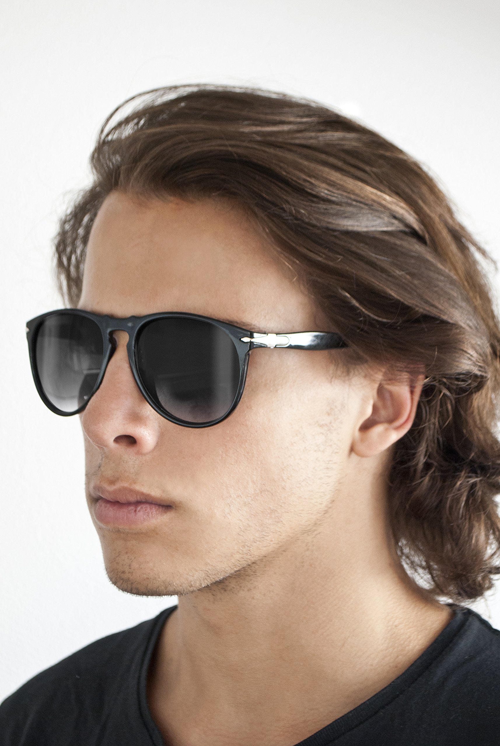 Bertoni Occhiali da sole Moda Vintage Anni '70 Unisex replica Steve McQueen - STEVE01 Italy
