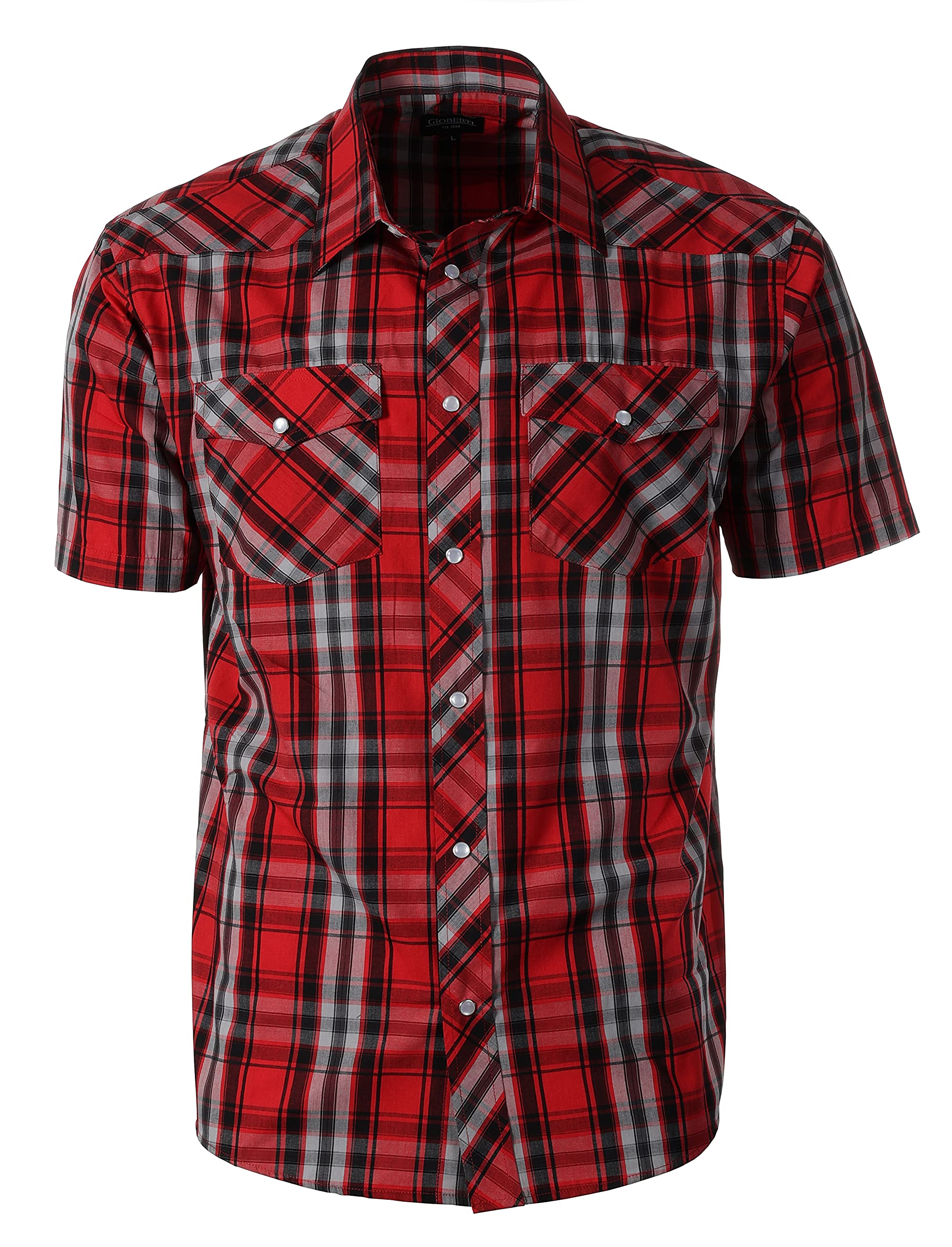 Gioberti Mens Western Cowboy Short Sleeve