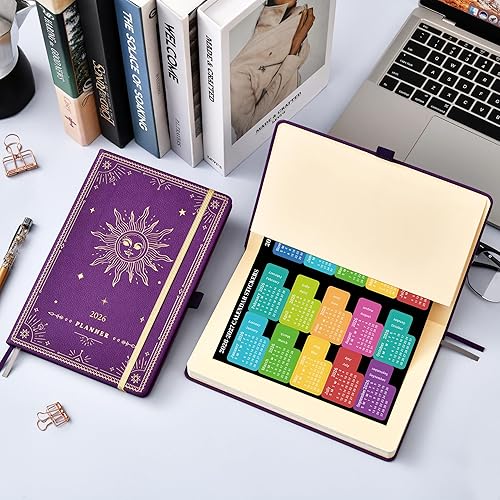 Miniatura 8 de Agenda 2024  Agenda semanal y mensual 2024, Janaury 2024 a diciembre de 2024, 5.75 x 8.25 pulgadas, agenda de piel sintética 2024 con bolsillo