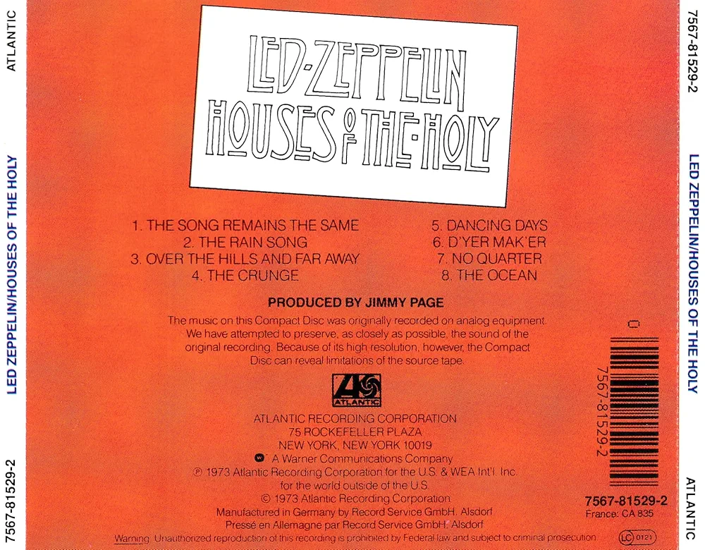Led Zeppelin - Houses of the Holy - Amazon.com Music
