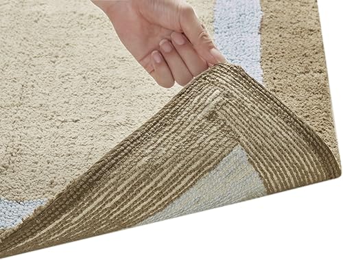 Miniatura 4 de Madison Park Amherst - Alfombras de baño 100 % algodón, ultra suaves, antideslizantes, absorbentes, de secado rápido, 20 x 30 pulgadas, color marrón