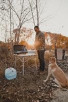 Vista 2 de Stansport Mesa de listones de aluminio, 27.5 "x 27.5" x 27.5", blanco