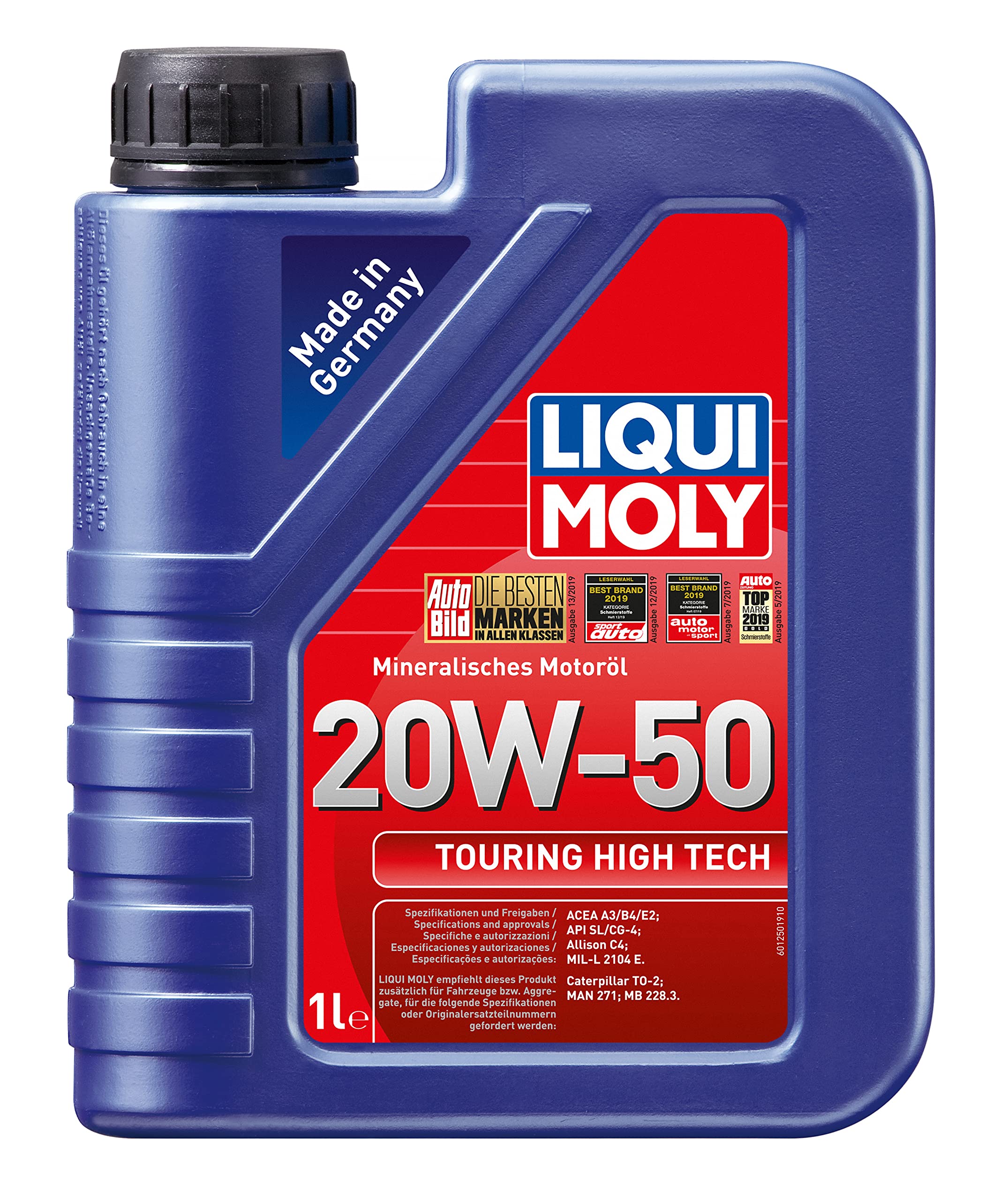 Liqui Moly Touring High Tech 20W-50 1 Litre Otomotiv Bakım Ürünü