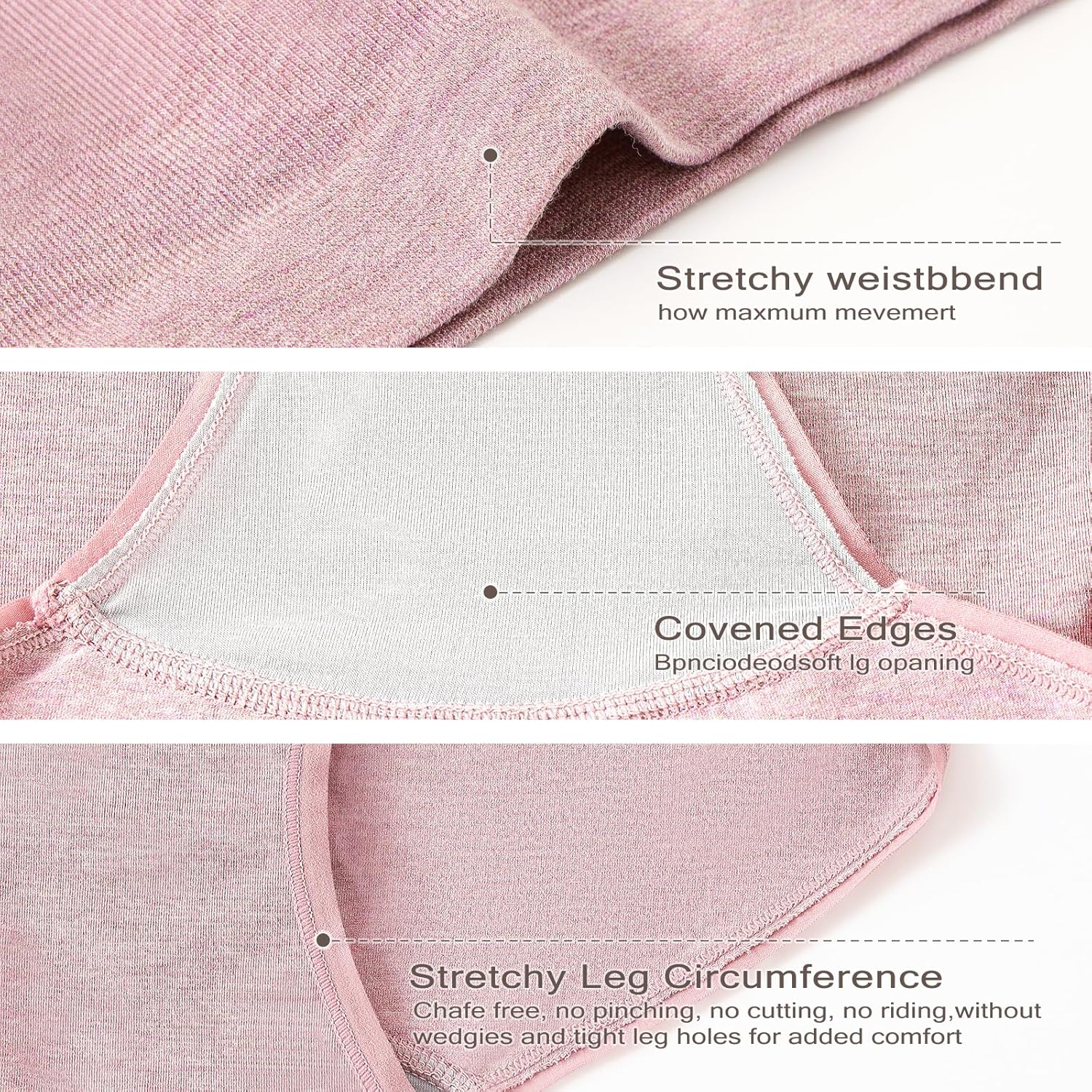 Womens High Waist Underwear Soft Seamless Tummy Control Breathable C Section Recovery Postpartum Panties 7-Pack Multicolor - Image 2