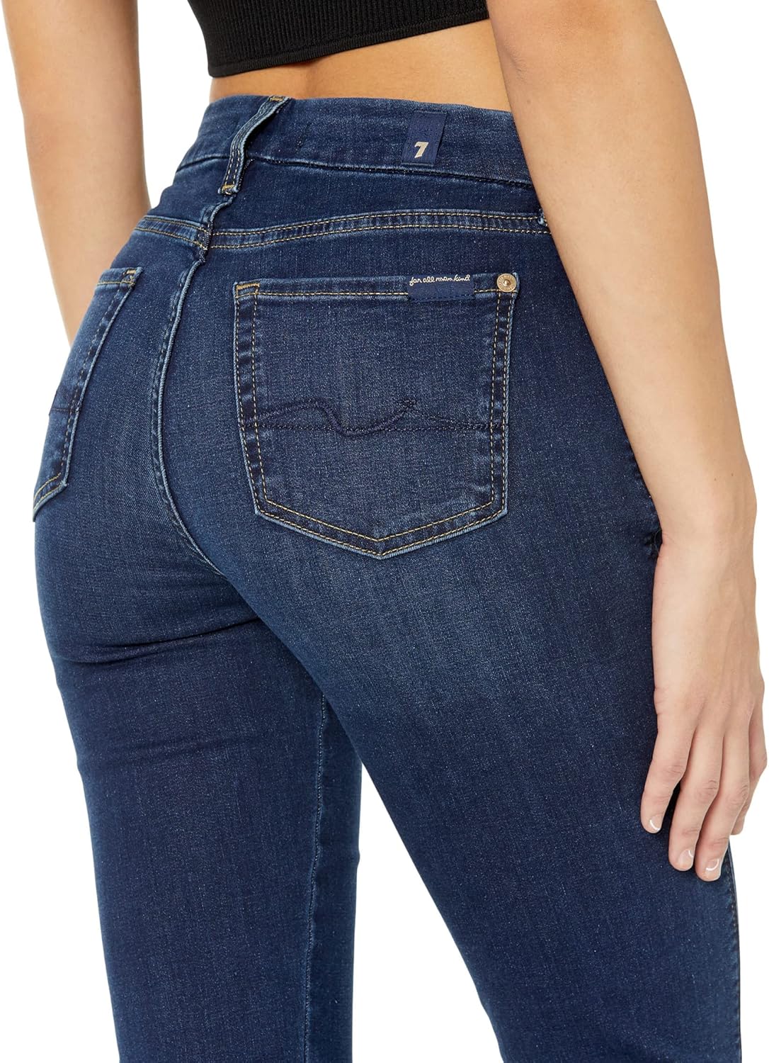 7 for All Mankind Womens Kimmie Straight-Leg Jeans - Image 3