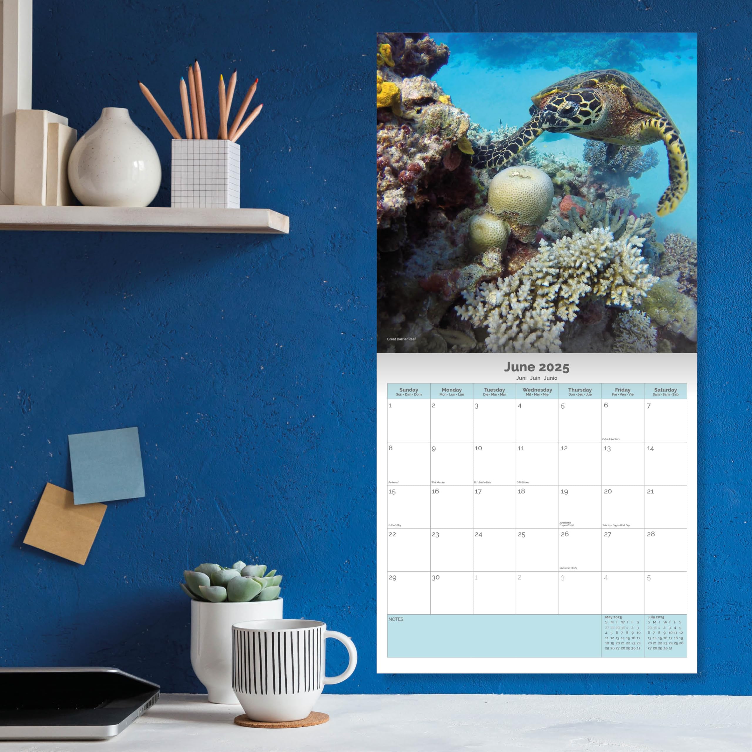 Dayplanner Publishing Natural Wonders Calendar 2026, Large Square Wall Calendar With Organisational Stickers, 16 Month - Image 4