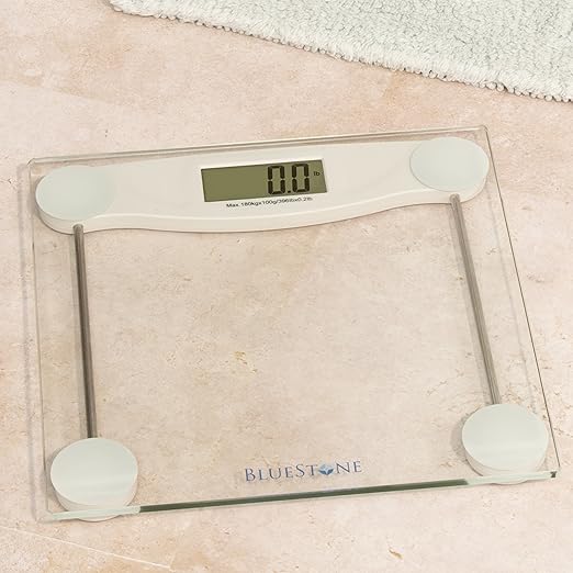 Báscula de Baño Digital Bluestone con Pantalla LCD y Vidrio Templado miniatura 2