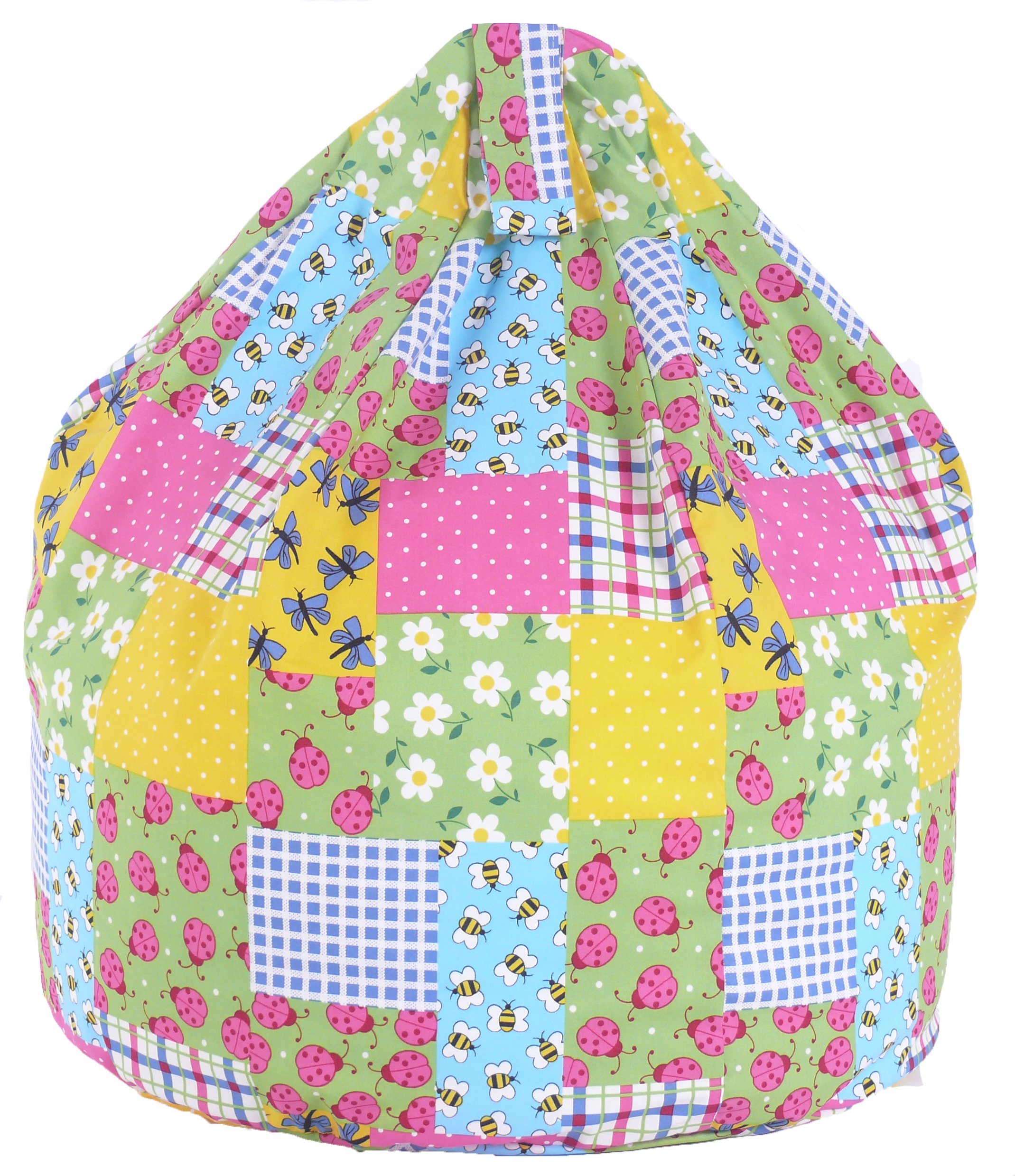 BeanLazy Cotton Patchwork/Ladybird Bean Bag Child Size