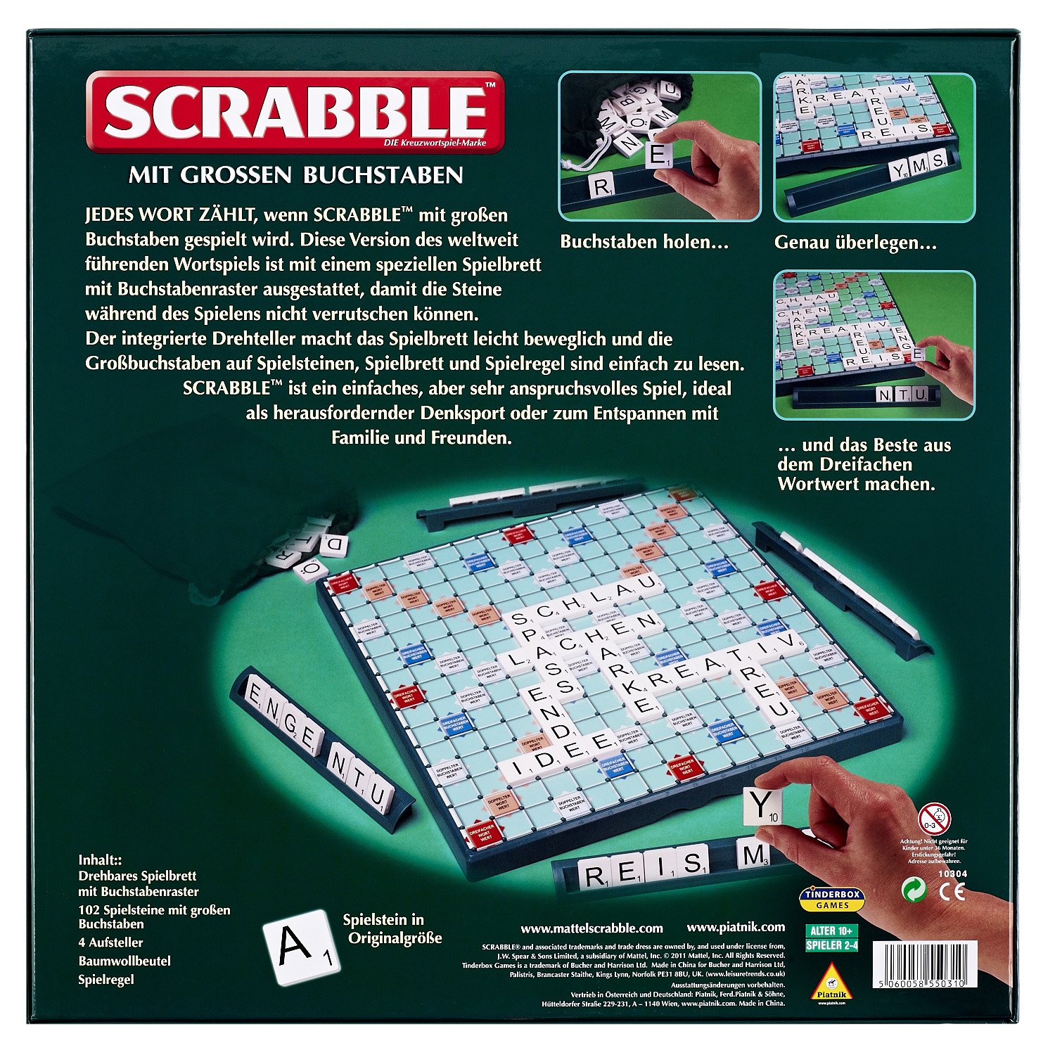 Piatnik 55031 - Scrabble mit großen Buchstaben