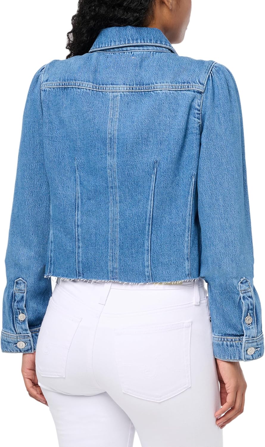 PAIGE Women's Pacey Crpped Dnm Jkt W Raw Hem