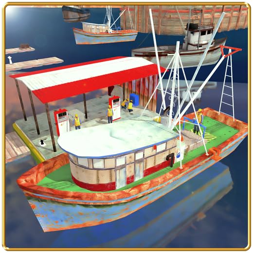 Fishing Boat Cruise Drive 3D - Real Fishing Game